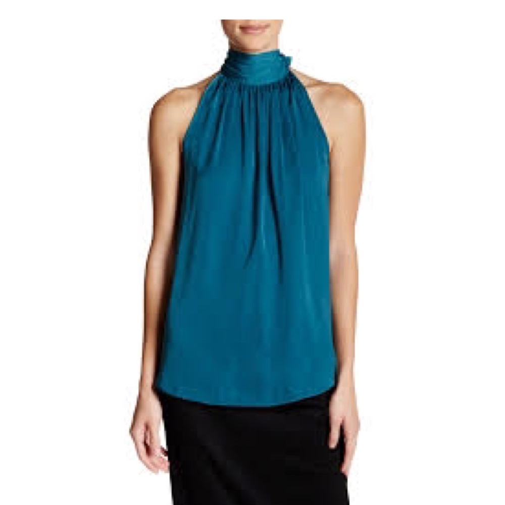 Max Studio Charmeuse Halter Top